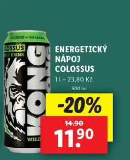 Lidl Energetický nápoj Colossus nabídka