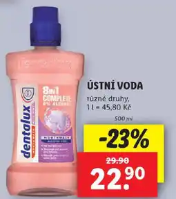 Lidl DENTALUX Ústní voda nabídka