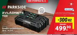 Lidl PARKSIDE Dvojitá rychlonabíječka 20 V/ 4.5 A nabídka