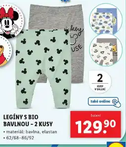 Lidl Legíny s bio bavlnou - 2 kusy nabídka