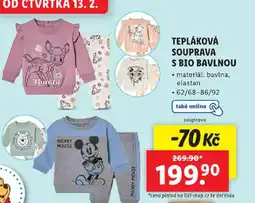Lidl Tepláková souprava s bio bavlnou nabídka
