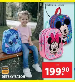 Lidl Dětský batoh nabídka
