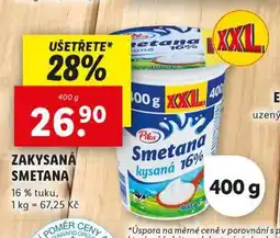 Lidl Zakysaná smetana nabídka