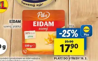 Lidl Eidam uzený plátky nabídka