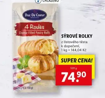 Lidl Sýrové rolky nabídka