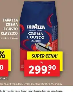 Lidl Lavazza crema e gusto classico znrková káva nabídka