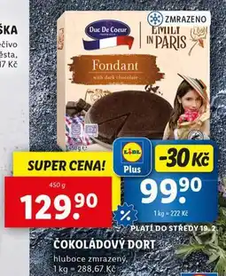 Lidl Čokoládový dort nabídka