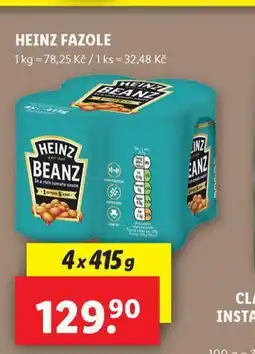 Lidl Heinz fazole nabídka