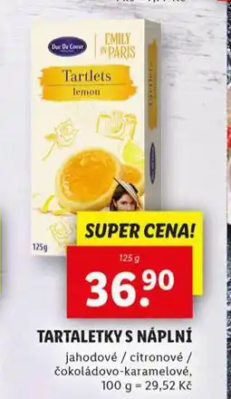 Lidl Taratletky s náplní nabídka