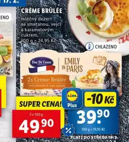 Lidl Créme brůlée nabídka