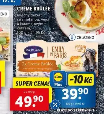 Lidl Créme brůlée nabídka