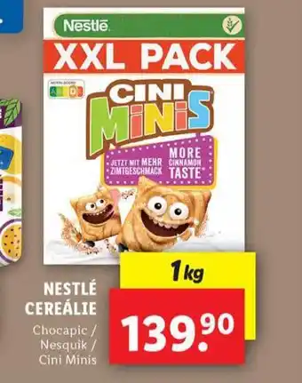 Lidl Nestlé cereálie nabídka