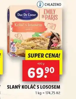 Lidl Slaný koláč s lososem nabídka