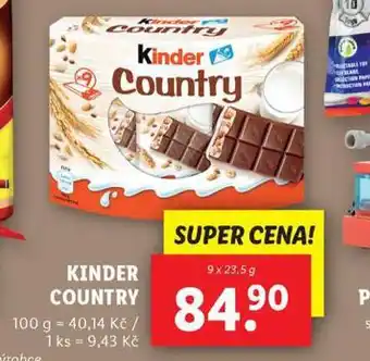 Lidl Kinder country nabídka