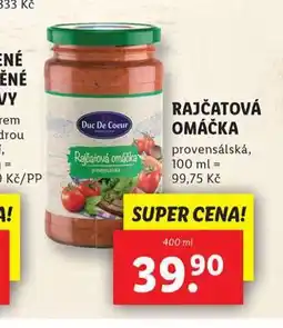 Lidl Rajčatová omáčka nabídka