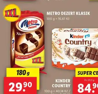 Lidl Metro dezert klasik nabídka