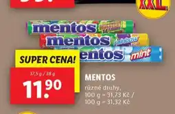 Lidl Mentos nabídka