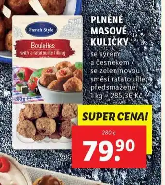 Lidl Plněné masové kuličky nabídka