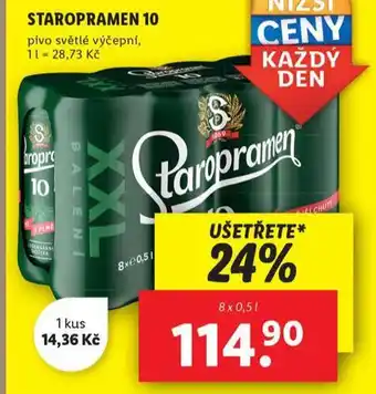 Lidl Pivo staropramen 10 nabídka