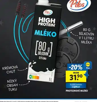 Lidl Proteinové mléko nabídka