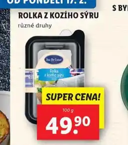 Lidl Rolka z kozího sýru nabídka