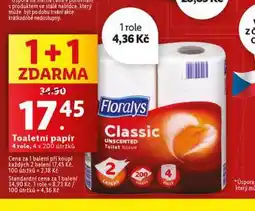 Lidl Floralys toaletní papír nabídka