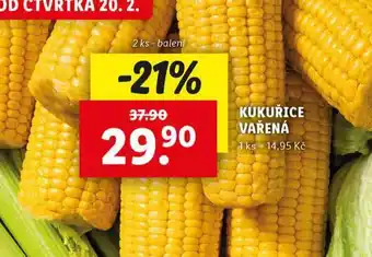 Lidl Kukuřice vařená nabídka