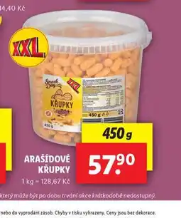 Lidl Arašídové křupky nabídka