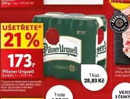 Lidl Pivo pilsner urquell nabídka