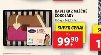 Lidl Kabelka z mléčné čokolády nabídka