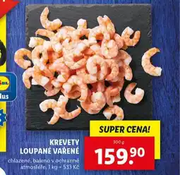 Lidl Krevety loupané vařené nabídka