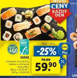 Lidl Sushi nabídka