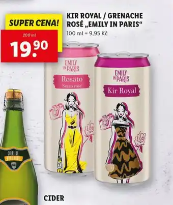 Lidl Kor eoyal / grenache rosé emily in paris nabídka