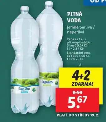 Lidl Pitná voda nabídka