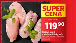 Lidl Kuřecí prsní a stehenní řízky mix nabídka