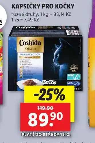 Lidl Coshida kapsičky pro kočky nabídka