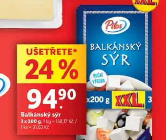 Lidl Balkánský sýr nabídka