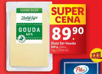 Lidl Zlatý sýr gouda nabídka