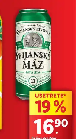 Lidl Pivo svijanský máz nabídka