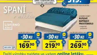 Lidl Plyšové napínací prostěradlo 140-160 x 200 cm nabídka