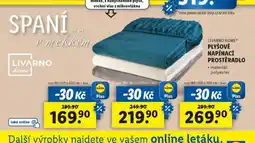 Lidl Plyšové napínací prostěradlo 90-100 x 200 cm nabídka