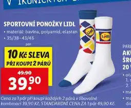 Lidl Sportovní ponožky lidl nabídka