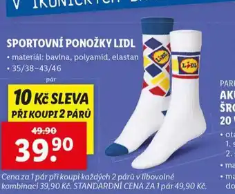 Lidl Sportovní ponožky lidl nabídka