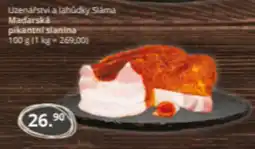 Potraviny CZ Uzenářství a lahůdky Sláma Madarská pikantní slanina nabídka