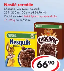 CBA Nestlé cereálie nabídka