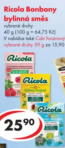 CBA RICOLA Bonbony bylinná směs nabídka