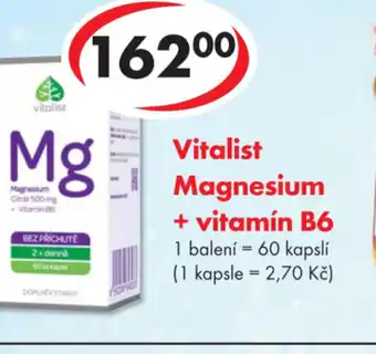 CBA Vitalist Magnesium + vitamín B6 nabídka