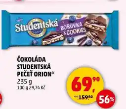 Penny Market ČOKOLÁDA STUDENTSKÁ PEČEŤ ORION, 235 g nabídka