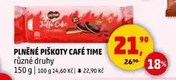 Penny Market PLNĚNÉ PIŠKOTY CAFÉ TIME různé druhy, 150 g nabídka