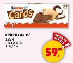 Penny Market KINDER CARDS, 128 g nabídka